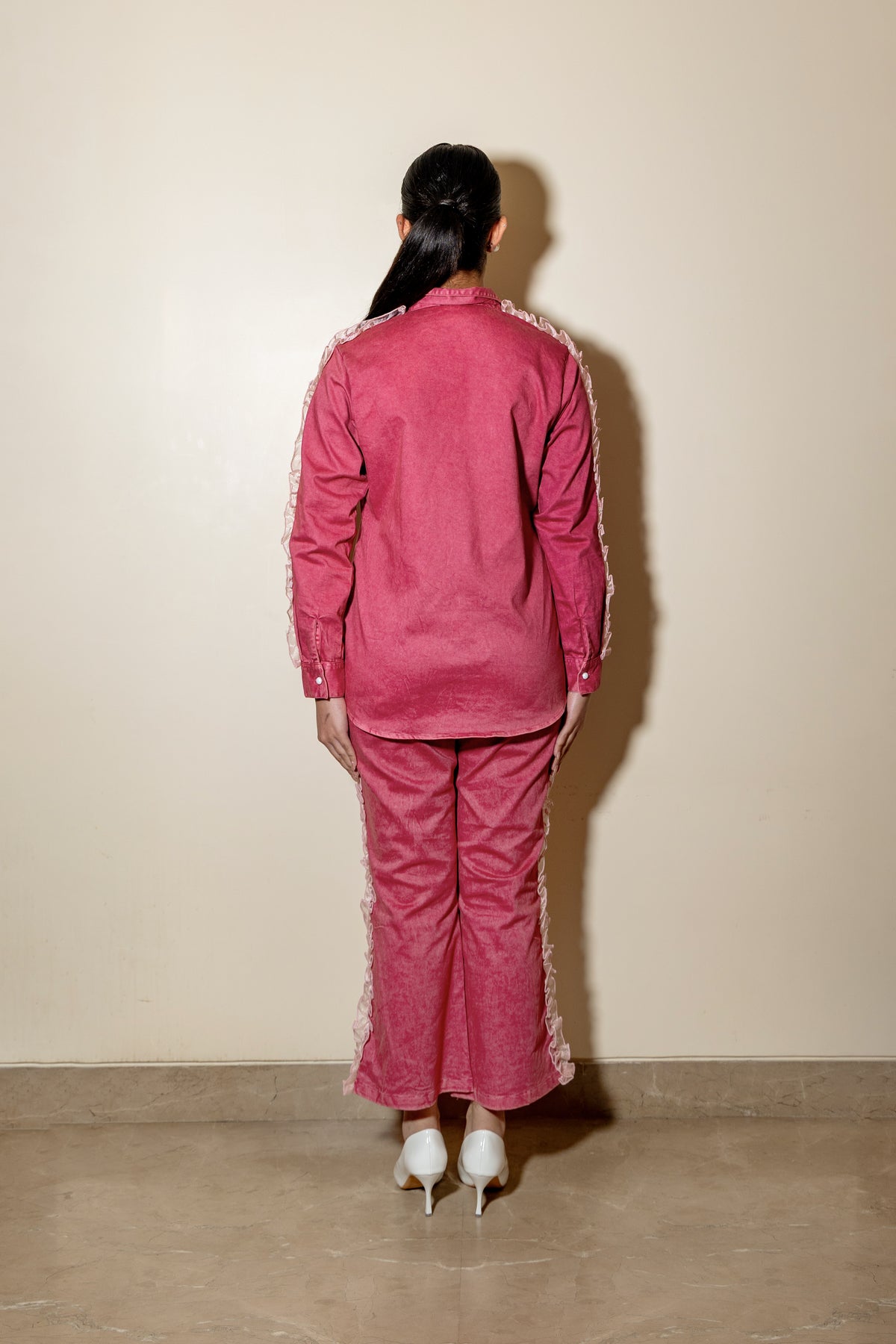 The Ruffle Denim Pants