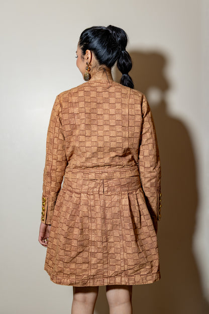 Textured Button-Front Jacket